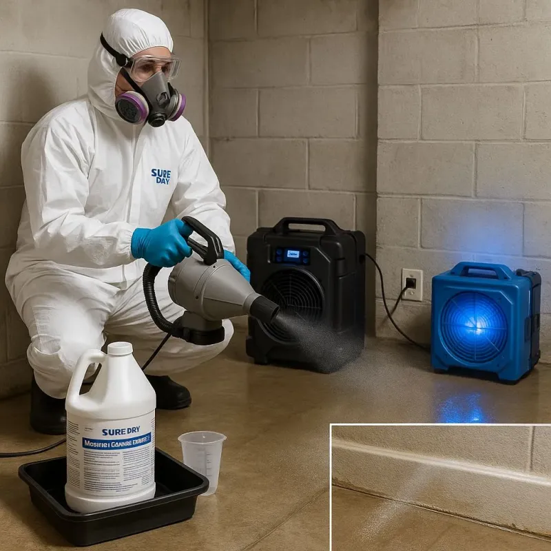 Sanitization and Odor Removal process in Westbury, NY
